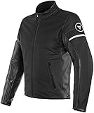  Dainese Saint Louis Motorrad Lederjacke (Black,48)