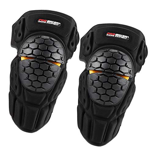 Genouillères moto avec doublure arrière confort et coque antichoc