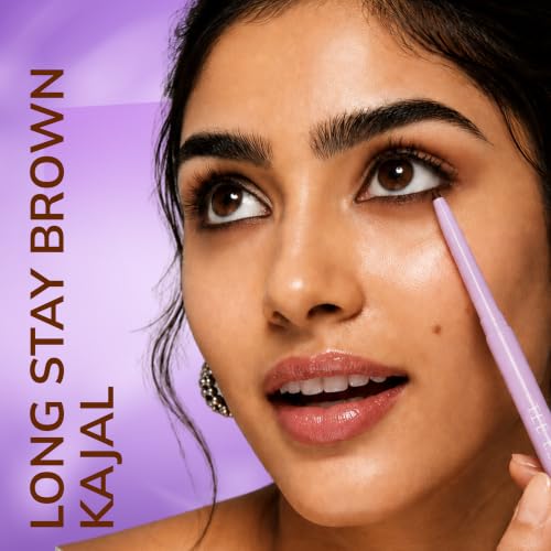Image of TEE ESS Long Stay Kajal | Retractable Pencil | Waterproof, Smudge Proof | Intense Dark Brown Color | 24H Long Lasting | Smooth One-Stroke Application | With Vitamin E | Twist-Up Dark Brown Kajal | 30 gms