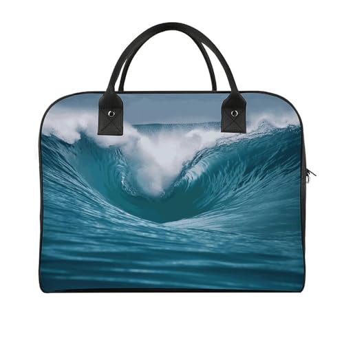 Bolso Tote Ocean Wave con Correa Ajustable y Gran Capacidad miniatura 1
