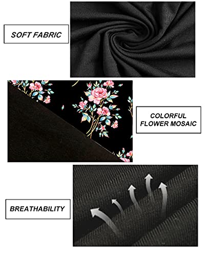Image of CARCOS Plus Size Tops for Women Color Block Flower /Striped /Camo Crew Neck Long Sleeve Tee Shirt