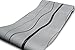 Price comparison product image Kamay's 33ft 53cm Wide Mondern Classic Wavy Stripe Minimalist Glitter Metallic Bead Light Black Grey Wave Lines Stripes Pattern Top Grade Breathable 3D Flocking Embossed Microfiber Nonwoven Wallpaper