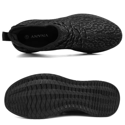Image of Mens Slip On Walking Shoes Lightweight Breathable Non Slip Running Comfortable Gym Tennis Athletic Fashion Sneakers Men