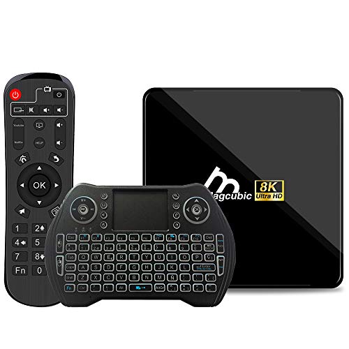 Android TV Box 10, 4GB 128GB Compatible con 8K 4K 3D, Amlogic s905x3 Dual-WiFi 2.4g / 5g Smart TV Box con Mini Teclado