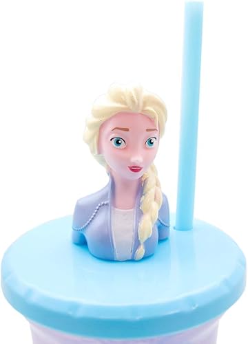 Miniatura 3 de Frozen Elsa Buddy - Vaso para sorber con pajita, 15 onzas