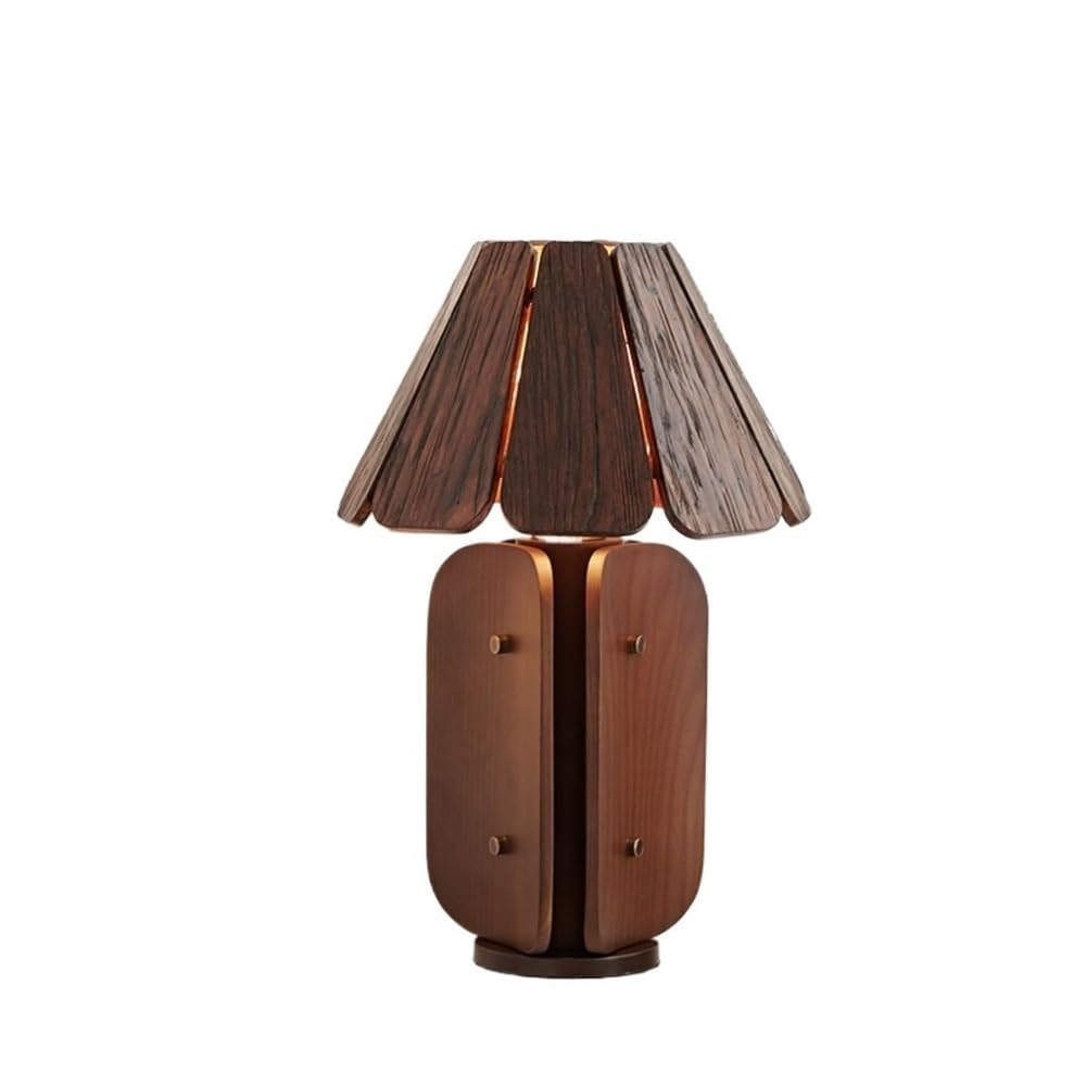Hhmmei2024-23 Table Lamps Living Room Sofa Table Lamp Retro Study Bedroom Bedside Decoration(Bruin)
