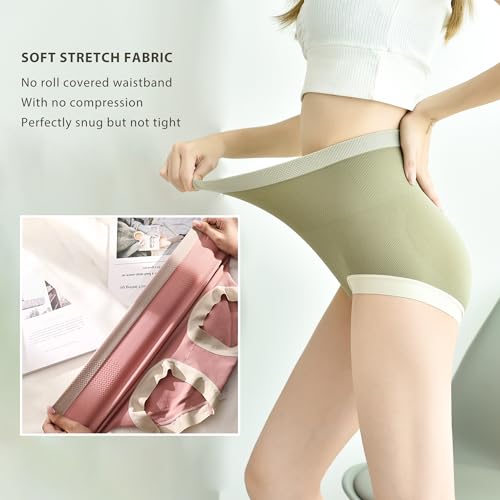 Women's High Waisted Underwear Tag Free Soft Highly Elasticity Two Size(M/L) 6-Packs3