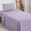 Utopia Bedding Twin Sheets Set - Brushed Microfiber - Soft Bed Sheets for Twin Size Bed Set - Luxury Bedding Sheets with Fitted & Flat Sheet and 1 Pillowcase - Deep Pocket (Lavender)