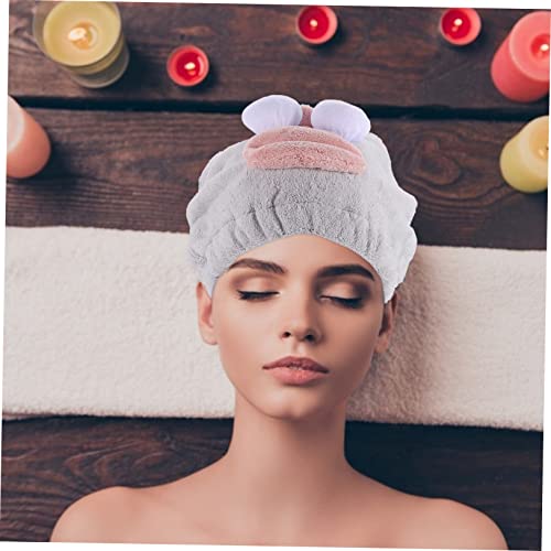 Balacoo 2 Peças Touca De Cabelo Seco Chapéu De Secagem Rápida Toalha Turbante De Secagem De Cabelo T