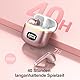 Bluetooth Kopfhörer, Kopfhörer Kabellos Bluetooth 5.3 mit 4 ENC Noise Cancelling Mic, kopfhörer kabellos HiFi Stereo, LED-Anzeige, 40 std Spielzeit, In Ear Ohrhörer für Arbeit Spiel Sport, Roségold