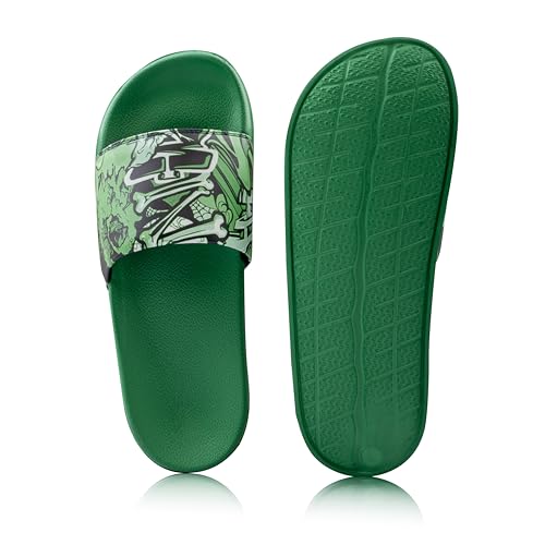 Image of ARVAN Mens Multicolour Graphic EVA Sliders | Lightweight Slip-On Slippers with Cushioned Sole | Casual Open-Toe Slides