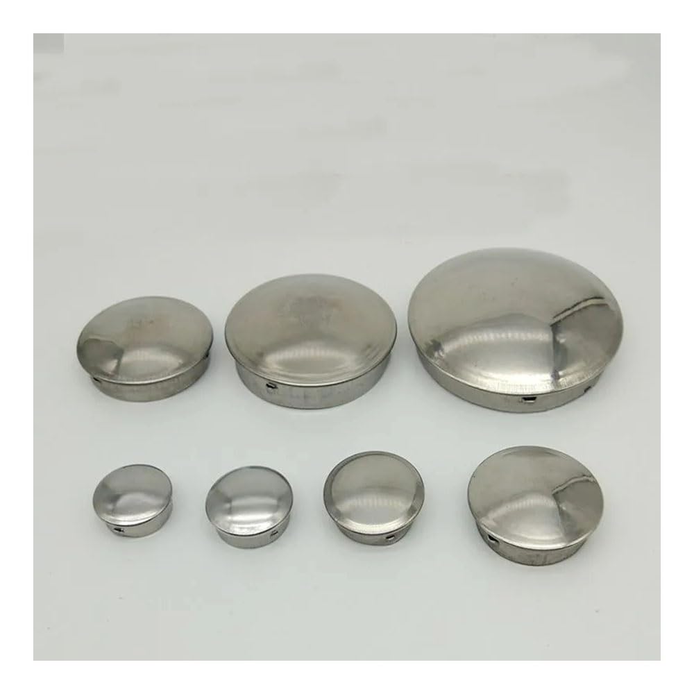 Tapón De Tubo De Acero Inoxidable 304, Tapa De Sellado Rápido, Tapón De Tubo Redondo, Accesorios De Tubería, Plata, 10 Piezas(External 32mm)