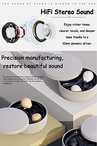 Szhtfx Invisible Earbuds Small Mini Wireless Bluetooth Earpiece Phone Discreet Earbud For Music, Home, Work #TOP1