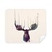 Reindeer Animal Head Artistic Effect Colourful Cleaning Cloth Screen Cleaner 2pcs Suede Fabric