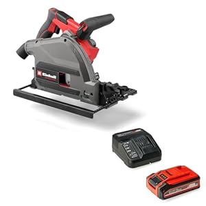 Einhell Professional Akku-Tauchsäge TP-PS 18/165 Li BL Power X-Change (18 V, Ø 165 mm Sägeblatt, Brushless, 56 mm Schnitttiefe, werkzeuglose Einstellung, inkl. 4 Ah PLUS Akku)