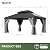 Aoxun 12' x 16' Permanent Hardtop Gazebo with Galvanized Steel Double Roof and Aluminum Frames Outdoor Large Pavilion Gazebo for Patio Deck Garden, Nettings and Curtains Included, Gray