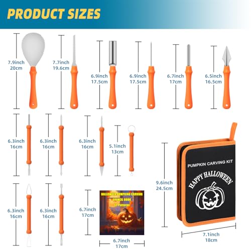 inin 12PCS Kit with 12 Stencils