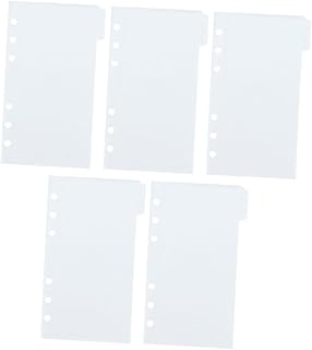 FUNOMOCYA 1 Conjunto De Clipes Para Fichário Blocos De Notas Bolsos De Plástico Saco De Armazenamento Grosso Bloco De Notas Saco De Fichário Bolso De Recarga Bolso Para Notebook