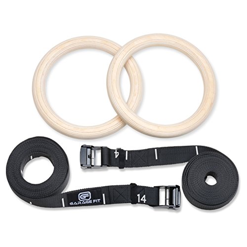 Garage Fit Wood Gym Rings, Wooden Gymnastic Rings, Fitness Rings, Exercise Rings, Gym Ring, Gymnast Rings, Gymnastics… - Image 5