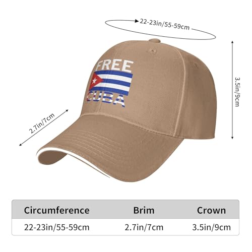 Gorra béisbol Cuba Libre Free Cuba 2026 Natural miniatura 6