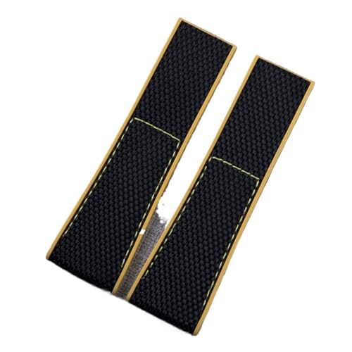 Run Ken 22mm 24mm \tg iC o[ Xgoh voh ANZT[ uCgO Xgbvƌ݊ NAVITIMER WORLD uXbgƌ݊ AxW[ xgƌ݊(Black Yello