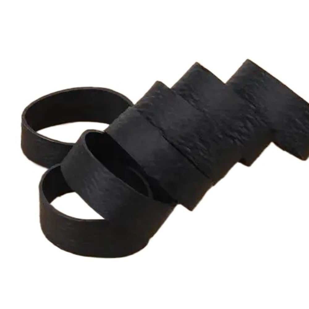 Elastici, Confezione da 50 Elastici Neri in Gomma 4x1,5 cm for Forniture for Ufficio