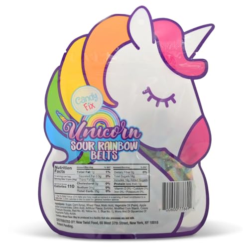 Candy Fix Unicorn Sour Rainbow Belts 14oz miniatura 2