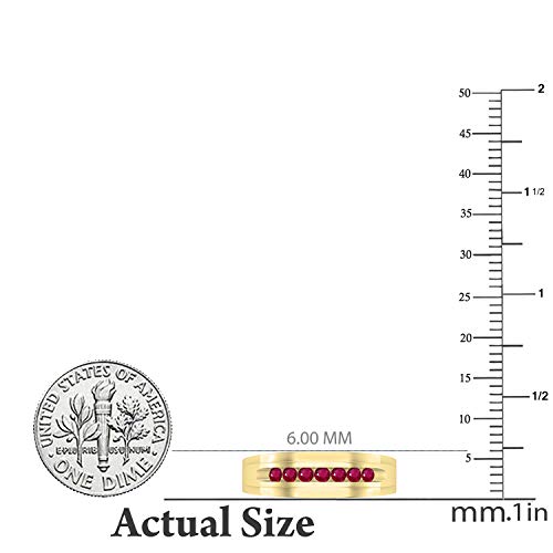 Dazzlingrock Collection Mens Comfort Fit Anniversary Wedding Band, Available in Various Round Diamonds, Gemstones & Metal in 10K/14K/18K Solid Gold & 925 Sterling Silver3