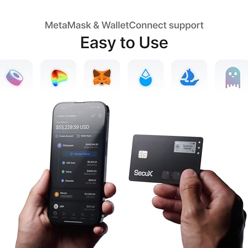 SecuX Shield Bio Crypto Hardware Wallet - Secure Biometric Authentication, Cold Storage Card for NFT, Bitcoin, Ethereum, Cardano, ERC20, BEP20, and More4