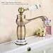 Flor de La Vendimia Sola Manija Faucet Faucet Faucet Latón Agua Caliente...