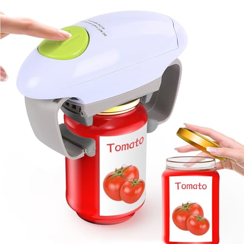 Higher Torque and Automatic Electric Jar Opener,One Touch Jar Opener for Arthritis,Weak Hands and Seniors,Convenient and Useful Kitchen Gadgets,Gifts for Seniors