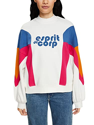 edc by ESPRIT Damen 082CC1J303 Sweatshirt, 110/OFF White, M/L Cover