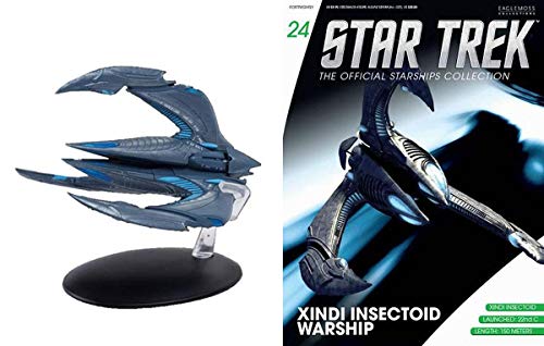 Eaglemoss Publications Star Trek Starships Figurine Collection Magazine #24 XINDI INSECTOID STARSHI