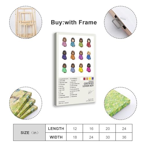 TONFON DRAKE Poster Certified Lover Boy Album Cover Canvas Poster Bedroom Decor Sports Landscape Office Room Decor Gift Frame-style 08x12inch(20x30cm) TONFON DRAKE Poster Certified Lover Boy Album Cover Canvas Poster Bedroom Decor Sports Landscape Office Room Decor Gift Frame-style 08x12inch(20x30cm)