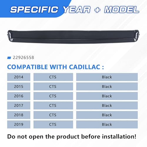 Image of Sunshade Cover Sunroof Compatible with Cadillac CTS 2014-2019 Replace # 22926558(Black)