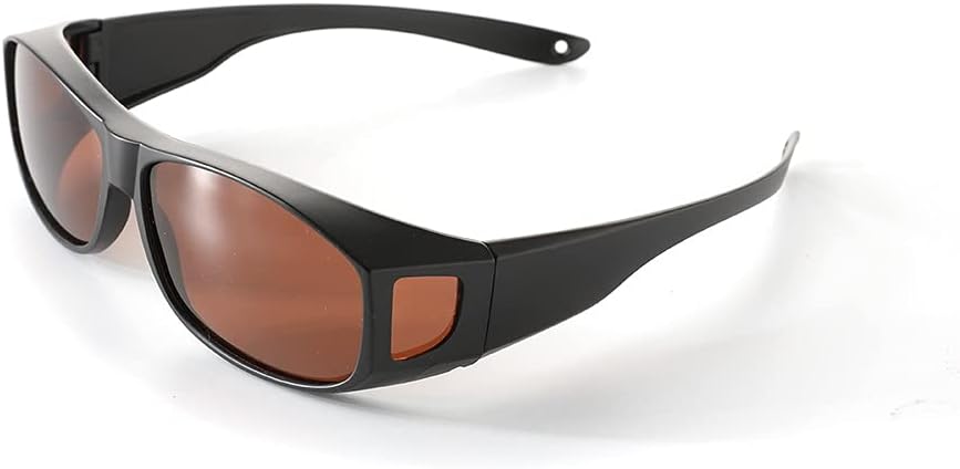 SomniLight Polarized FL-41 Light Sensitivity Glasses for Florescent Light Sensitivity, Photophobia, and Migraines (fit-over style, Outdoor)