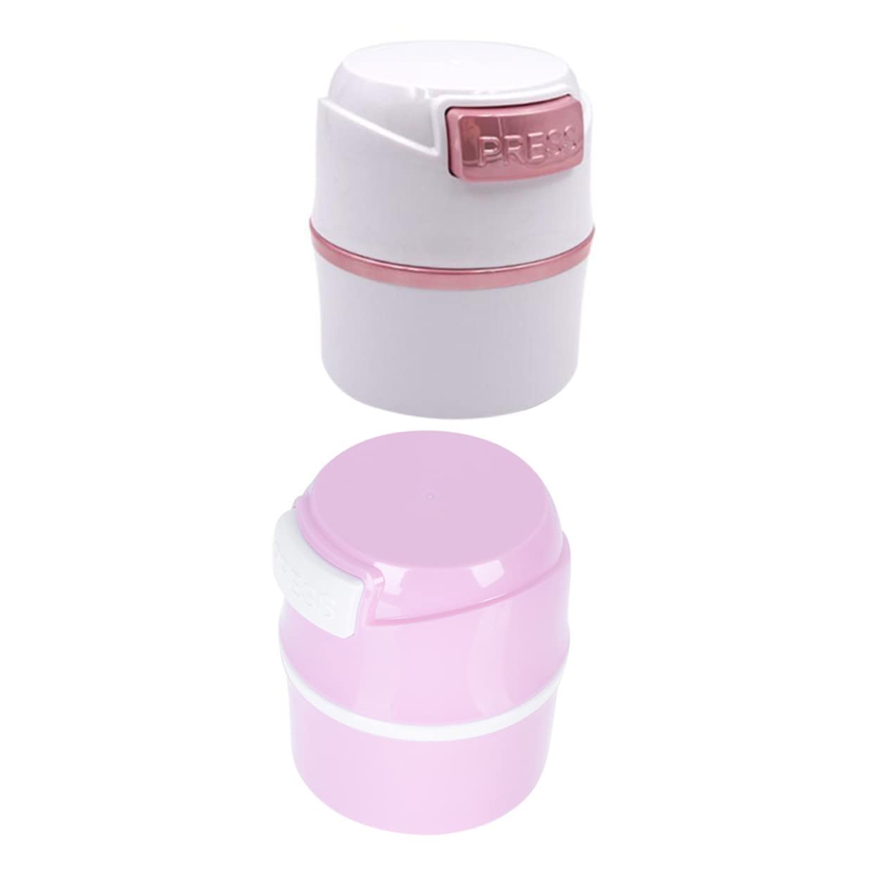 minkissy Lash Glue Storage Jar 2 Pack Eyelash Extension Glue Box Fresh Storage Dehumidifying Feature for Makeup Tools