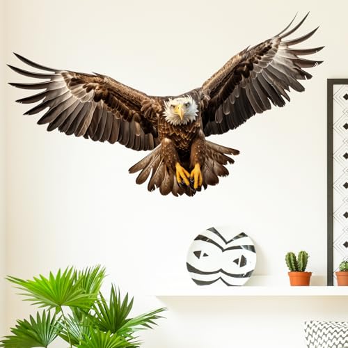 Vinilo Decorativo Águila Calva Marrón 90x30 cm RoyoLam miniatura 2