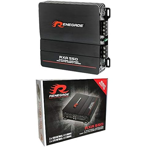 Amplificador RENEGADE RXA550 2 Canales estéreo con Bass Boost para Coche Cover
