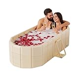 1,5 Meter lange faltbare Badewanne, eisbad, mobile badewanne erwachsene, Geeignet für Home-Spas, Gärten im Freien und Eisbäder. Abmessungen: 150 × 55 × 50 cm. Keine Installation erforderlich.