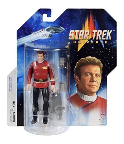 BANDAI Star Trek Figur Captain James T. Kirk | 12,7 cm Kirk Actionfigur aus Wrath of Khan | Gelenkfigur und Geschenke