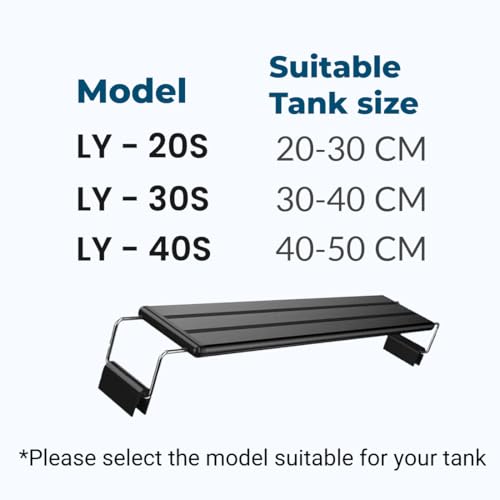 Image of LED Aquarium Light, Ultra Thin Stent Lamp for Fish Tank | Energy Efficient, Bright White & Blue Light for All Aquariums (LY 30S - 30-40 CM)