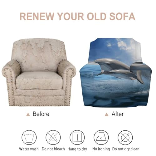 Housse de fauteuil extensible pour masquer les rayures - 4