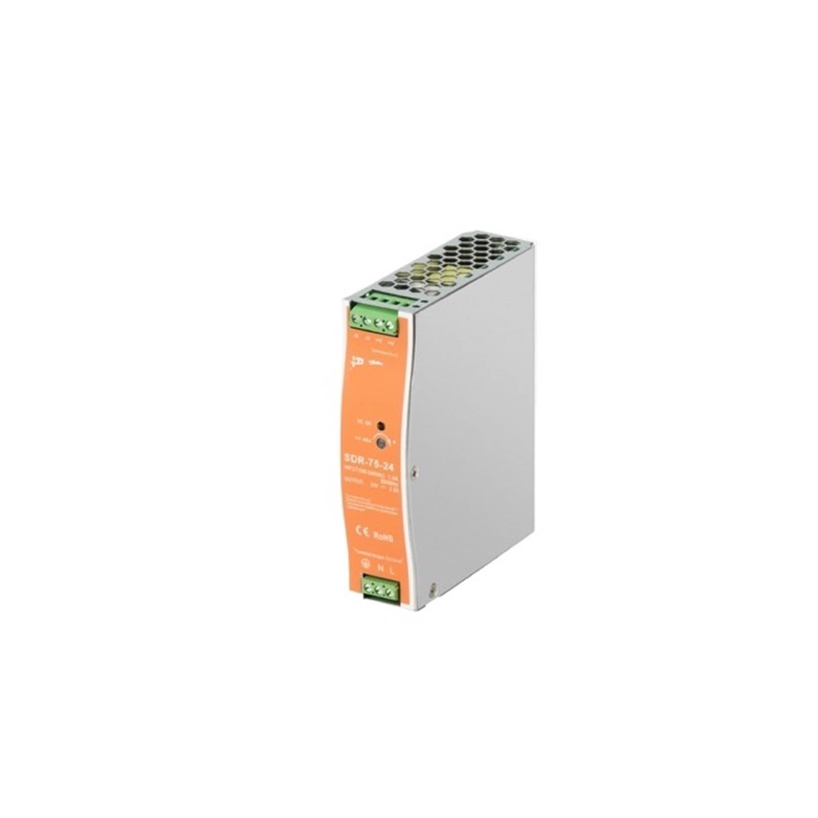 NVSFZGIYG SDR-75W/120W/240W Switching Power Supply 220V to 24V Rail Type 12v48v DC Voltage Regulated EDR Transformer(SDR-75W-48V 1.6A)