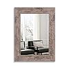 Syndra Wood Mirror with Frame Rustic 24X32 Inch Wall Mounted Rustic Mirror with Large Wood Frame Decorative Farmhouse Bathroom Mirror, for Bedroom,Living Room,Entryway Wall Decor(Horizontal/Vertical)