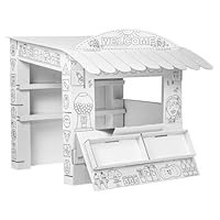 Tektorado - Cardboard Playhouse for Children - Cardboard Children's Play House for Painting and Playing - for Outdoor & Indoor - for Children from 3 Years - Shop
