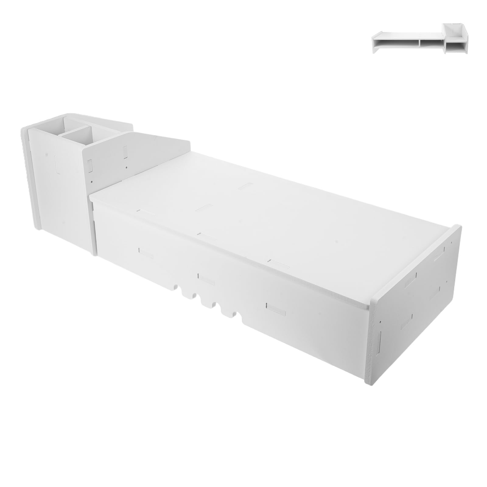 Ergonomiczna Podstawka pod Monitor z Organizerem Biurko Stojak pod Ekran Do Komputera i Gier Podnoszący Komfort Pracy i Oszczędzający Miejsce Domu i Biurze