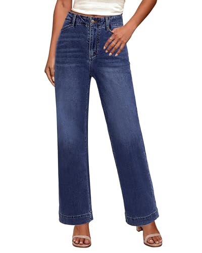 GRAPENT Work Jeans for Women Wide Leg Pants Ladies Cowgirl