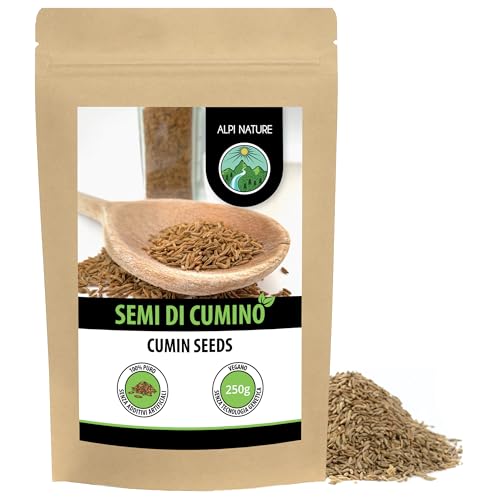 Alpi Nature Semi di Cumino 250g, Cumino Semi Interi e