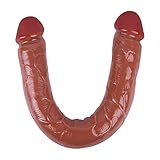 Super Long Stick for Women 18 Inch Huge Diameter Anales Plugs Brown (Brown)